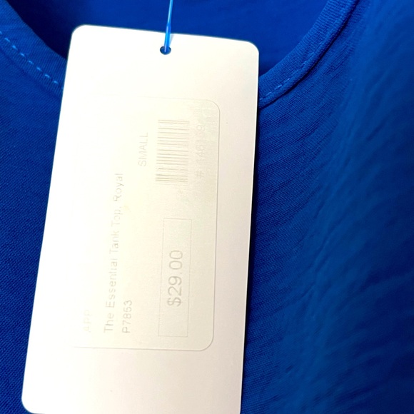 Brand new!  Blue tank/blouse. Size Small - Picture 2 of 2